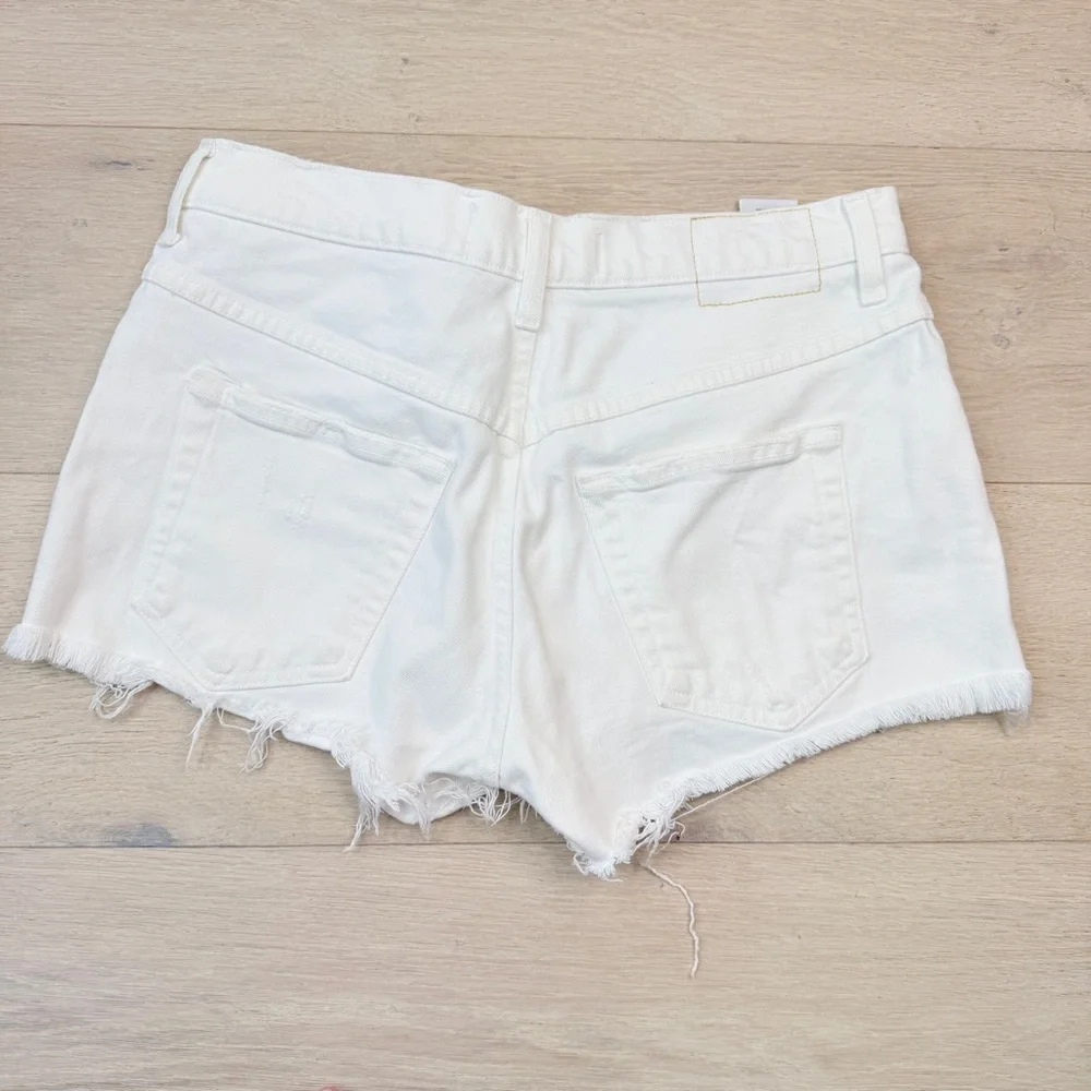AMO Women's White Denim Shorts